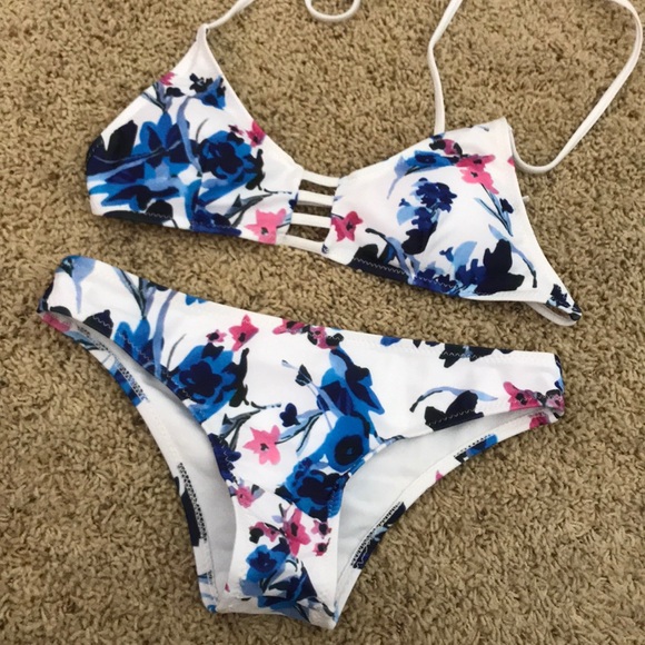Swim Floral Bikini Set Poshmark